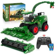 Controle remoto Combine Harvester Tractor Toy Uarzt 1/24