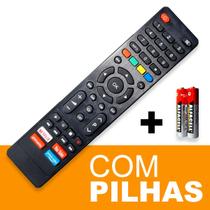 Controle Remoto Compatível C/ TV Philco Smart 4K Universal Netflix Globo