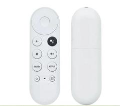 Controle Remoto Compatível Chromecast Google Tv Universal Branco - LELONG