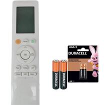 Controle Remoto compativel com ar Midea / Springer / Tempstar RG10A3(B)/BGEF + pilhas duracell