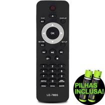 Controle Remoto Compatível Com DVD Philips YKF-223-002 DVP3320K DVP3900 DVP5100 LE-7805