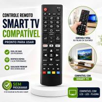 Controle Remoto Compatível Com L G Smart TV TODOS os Modelos LCD LED Plasma Com Teclas Netflix Prime Controle Remoto Compatível Com L G Smart TV TODOS os Modelos LCD LED Plasma Com Teclas Netflix Prime