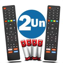 Controle Remoto Compatível Com Philco Britânia Smart Tv LCD LED 4K Kit 2