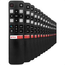 Controle Remoto Compatível Com Smart TV Tlc Teclas GloboPlay Netflix 50P8M Kit Com 15