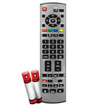 Controle Remoto Compatível com TV Panasonic Modelos TH 42PV70LB TH 50PV70LB PIlhas Inclusas