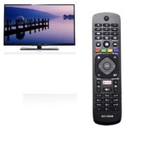 Controle Remoto Compatível Com Tv Philips 4k Smart Botão Netflix Televisão - Prime