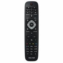 Controle Remoto Compatível com TV Philips LCD FBG-7490 Smart TV LED HD Full HD 4K Controle Substituto Premium Controle Remoto Compatível com TV Philips LCD FBG-7490 Smart TV LED HD Full HD 4K Controle Substituto Premium