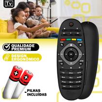 Controle Remoto compatível com Tv Philips Lcd Led 2 Pilhas Palito