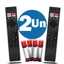 Controle Remoto Compatível com TV Philips Smart Ambilight com Netflix YouTube Prime Video