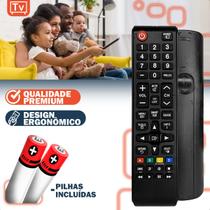 Controle Remoto Compativel com Tv Samsung 32 Smart Hub Futebol com Pilhas Inclusas