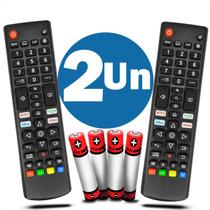 Controle Remoto Compatível com TV Smart 50UP771C0SB 55UP751C0SF Pilhas Inclusas Kit 2 Controle Remoto Compatível com TV Smart 50UP771C0SB 55UP751C0SF Pilhas Inclusas Kit 2