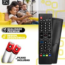 Controle Remoto Compatível Com Tv Smart + Pilhas Akb73975709 43UH6000 55UH6050 Controle Remoto Compatível Com Tv Smart + Pilhas Akb73975709 43UH6000 55UH6050