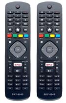 Controle Remoto Compatível com TVPhilips Smart Netflix, 2 Unidades