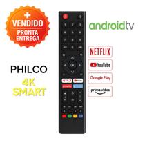 Controle Remoto Compatível Para Smart TV Philco 4K Teclas Netflix YouTube Prime
