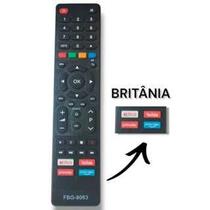 Controle Remoto Compativel Tv Britania BTV32G70N5CBLH - BTV39G60N5CH BTV39G65N5CH - BTV42G70N5CF FBG-9063