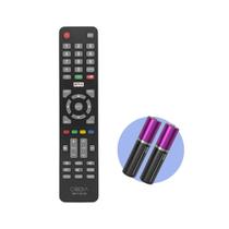 Controle Remoto Compatível Tv Smart Cobia / Haier Lcd Pilha - FBG