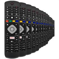 Controle Remoto Compativel Tv Smart Phillips Lcd Led 4k Netflix Universal Kit 5 10 15 Un