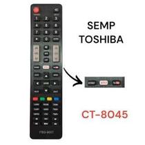 Controle Remoto Compatível TV Smart Semp Toshiba Ct8045 FBG9057 LE7263