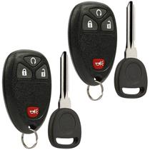 Controle remoto de entrada sem chave Key Fob com chave de ignição para Chevy