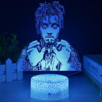Controle remoto de luz noturna 3D de 16 acrílicos que mudam de cor