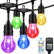 Controle remoto de mudança de cor String Lights IPStank 11m 16 lâmpadas RGB Controle remoto de mudança de cor String Lights IPStank 11m 16 lâmpadas RGB