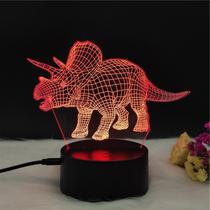 Controle remoto de toque Night Light Crack 3D Dinosaur 7 cores Controle remoto de toque Night Light Crack 3D Dinosaur 7 cores