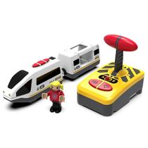 Controle remoto do conjunto de trem elétrico com trilho Thomas de madeira
