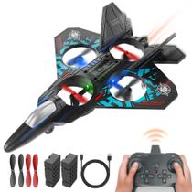 Controle remoto Drone BEZGAR Stunt RC AirPlane 2,4 GHZ azul