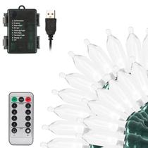 Controle remoto impermeável Christmas String Lights Tcamp 10m 100LED