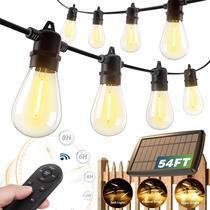 Controle remoto impermeável externo Solar String Lights Addlon de 16,5 m