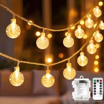 Controle remoto impermeável String Lights Metaku Crystal Globe 6m 50LED