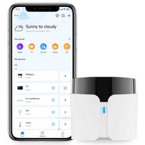 Controle Remoto Infravermelho Inteligente BroadLink RM5plus com Controle por Voz via WiFi Controle Remoto Infravermelho Inteligente BroadLink RM5plus com Controle por Voz via WiFi