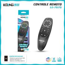 Controle remoto inteligente com led compativel com tv/pc lelong le-7676
