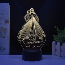 Controle remoto LED Night Light Jesus Creative Acrylic 3D