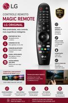 Controle Remoto LG Smart Magic MR20GA Original Voz Movimento Universal TVs 2017-2020
