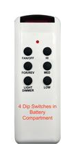 Controle Remoto My Fan Parts CHQ8BT7053T com 4 Dip Switch Controle Remoto My Fan Parts CHQ8BT7053T com 4 Dip Switch