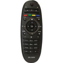 Controle Remoto P/ Tv Lcd Philips Oval Gs-3000 Gigasat Controle Remoto P/ Tv Lcd Philips Oval Gs-3000 Gigasat