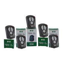 Controle Remoto para Portão Eletrônico 433MHz SEG Kit com 5 Unidades Compatível com Alarme, Motor e Central