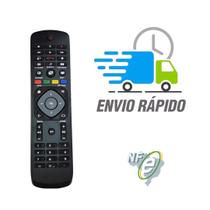 Controle remoto para smart tv philips com tecla de atalho