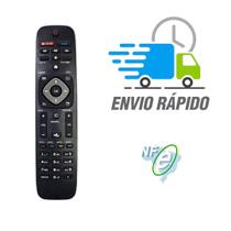 Controle remoto para smart tv philips com teclas de atalho