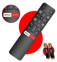 Controle Remoto para TCL Smart TV Android 4k LE7410 Netflix GloboPlay Sem Comando de Voz 2 Pilhas