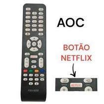 Controle Remoto Para Tv Aoc Smart LE43S5977 - SMART TV FULL HD Botão Netflix FBG-8050 LE-7463
