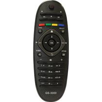 Controle Remoto Para Tv Lcd Philips Oval Gs-3000 Gigasat