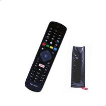 Controle Remoto Para Tv Philips 4K Smart Led Netflix - SKY