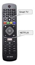 Controle Remoto Para Tv Philips 4k Smart Tv Netflix Sky-8049 / Fbg-8049 / LE-7276