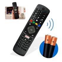 Controle Remoto Para Tv Philips Smart Universal Netflix 2 Pilhas
