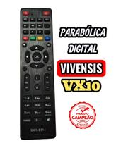 Controle Remoto Parabolica Digital Vivensis VX10 LE-7343 FBG-9314