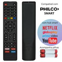 Controle Remoto Philco Smart Tv Compatível Com 4k Tecla Netflix Prime Vídeo Youtube Globoplay Universal PTV32G52S