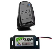 Controle Remoto Portão 2 Canais com Clip de Fixação + Tx Car Prova De água Luz Farol Alto Carro Moto