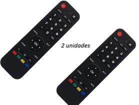 Controle remoto Receptor de TV H.TV Smart 4K Full HD kit 2 unidades
